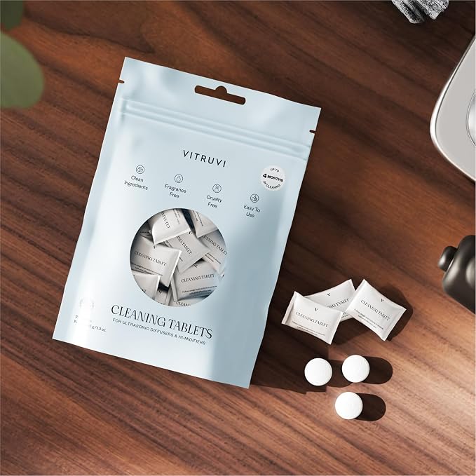 VITRUVI Cleaning Tablets for Diffusers & Humidifiers | Removes Stains & Residue - Image 5