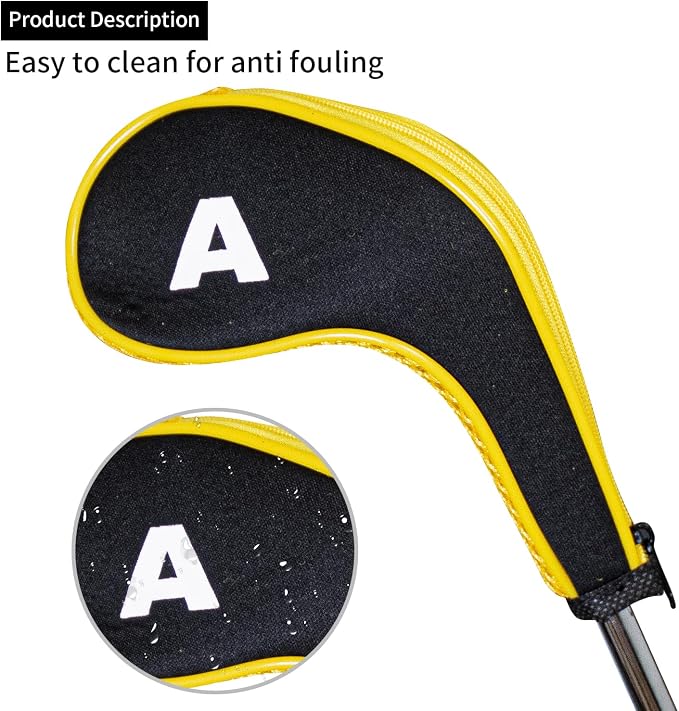 Golf 12pcs Thick Synthetic Golf Iron Head Covers Set Headcover Fit All Brands - Image 4
