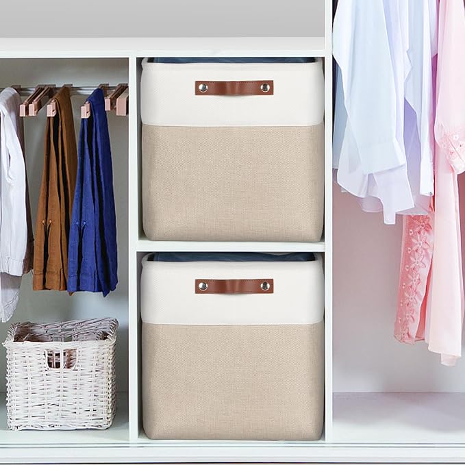 Univivi 12x12 Storage Cube Bins set of 4 Cube Organizer - Image 6