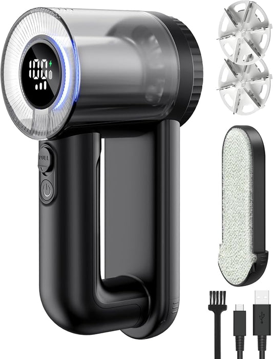 Fabric Shaver Electric Lint Remover Rechargeable Lint Shaver Digital Display by Unknown