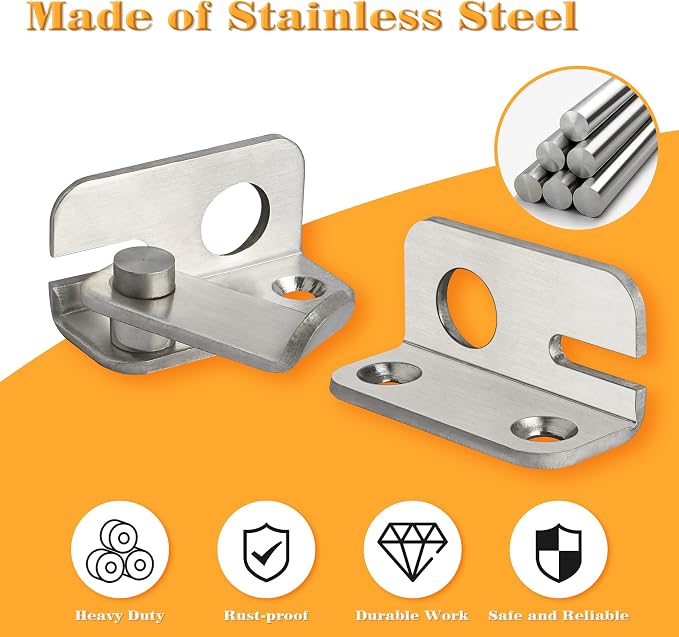 Alise Flip Latch Gate Latch, Shed Door Latch Barn Door Lock Shed Lock Shed Latch - Image 3