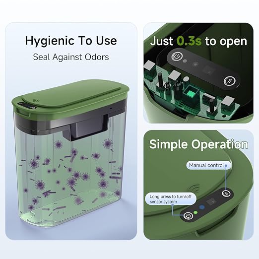 Automatic Motion Sensor Bathroom Trash Can - Image 6