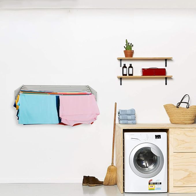 Step Up Laundry Drying Rack, Wall Mounted, Retractable Clothes Drying Rack - Image 7