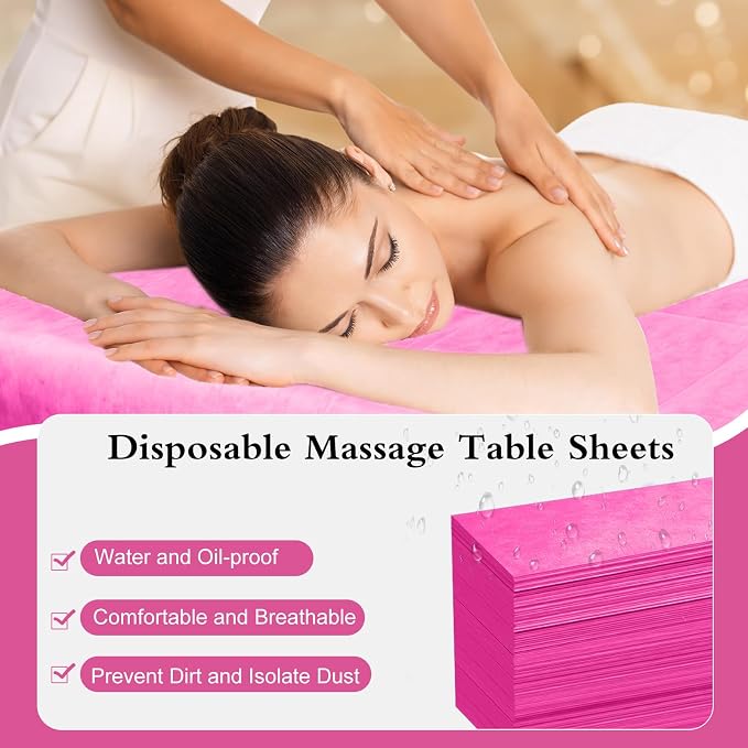 100 Pack Disposable Bed Sheets – 31.5 x 71 in Waterproof Non-woven Sheets - Image 4