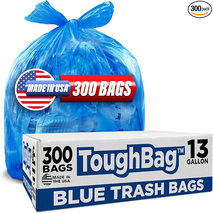 ToughBag 13 Gallon Recycling Bags, Recycle Trash Bags 13 Gallon Tall Kitchen by ToughBag