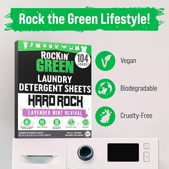 Rockin' Green Hard Rock Travel Laundry Detergent Sheets - Image 7