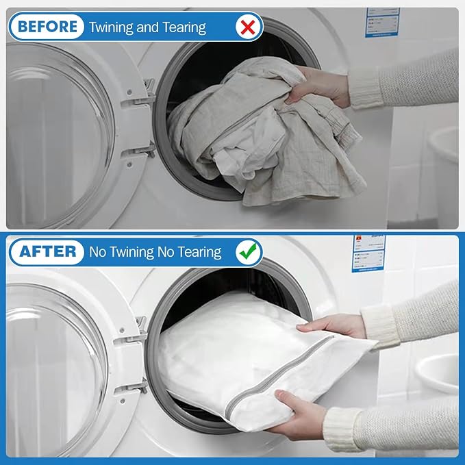 5Pcs Laundry Bags Mesh Wash Bags, Delicate Laundry Bags - Image 3