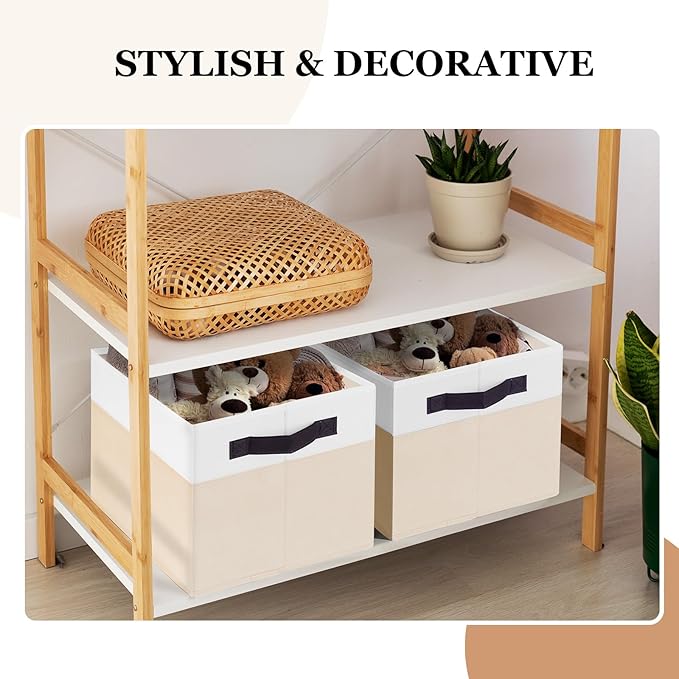 6 Pack Large Toy Box Chest, Collapsible Sturdy Toy Storage Organizer Bins - Image 4