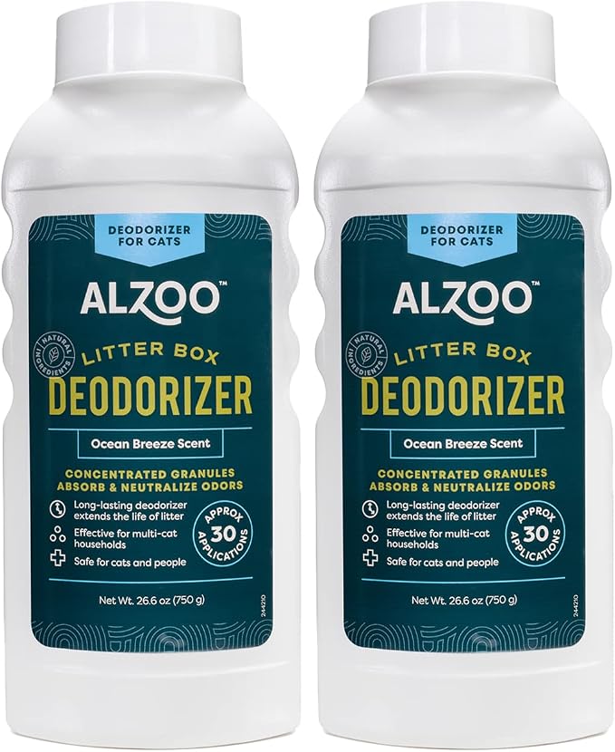 ALZOO Cat Litter Deodorizer, Concentrated Granules Absorb & Help Neutralize by ALZOO