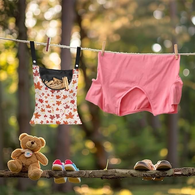 Maple Leaf Clothespin Organizer Bag - Image 4