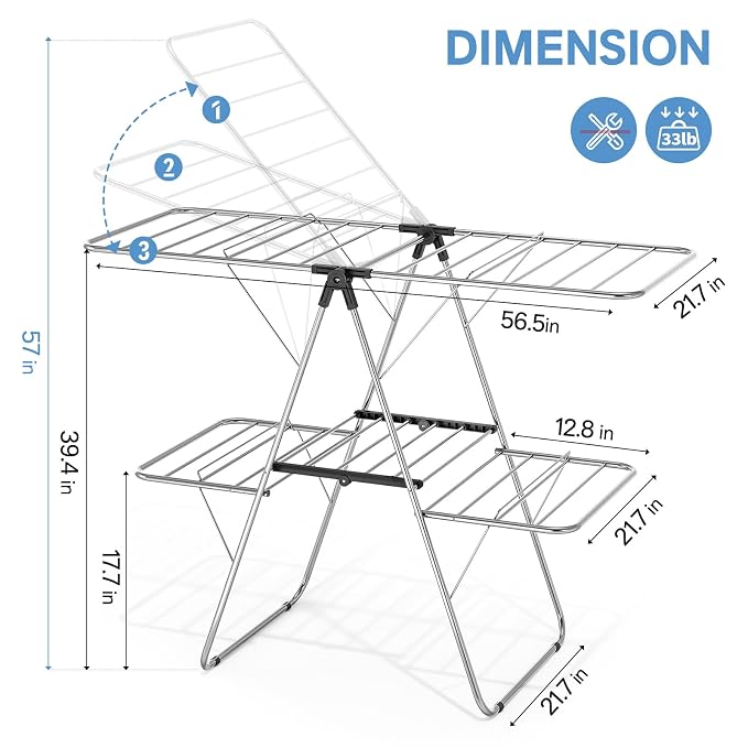 APEXCHASER Clothes Drying Rack - Image 5