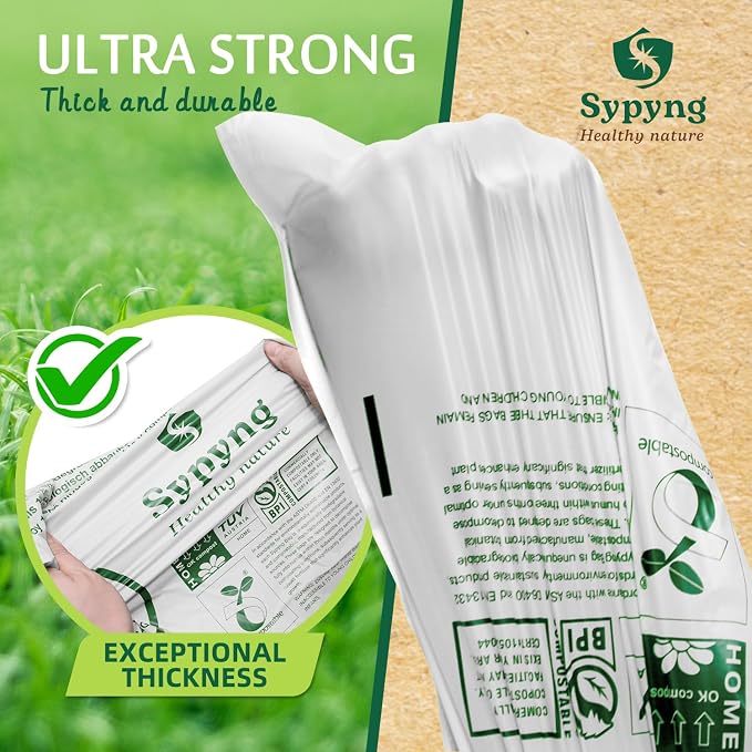 Compostable Kitchen Waste Trash Bags 1.6-2 Gallon Heavy Duty 100% Biodegradable - Image 7