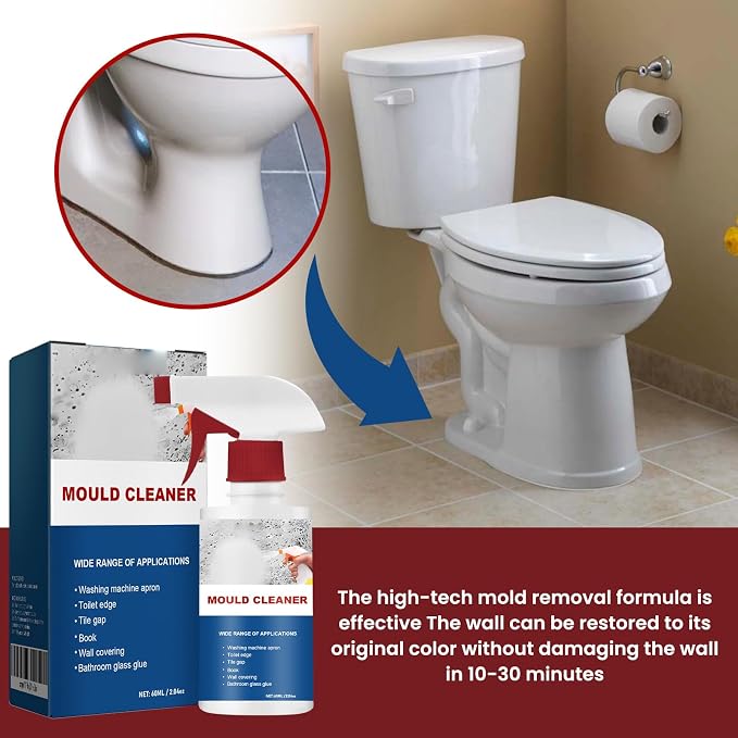 Mould Cleaner Spray Powerful Foam Cleaning Spray | Multi-Surface Fast-Acting - Image 3