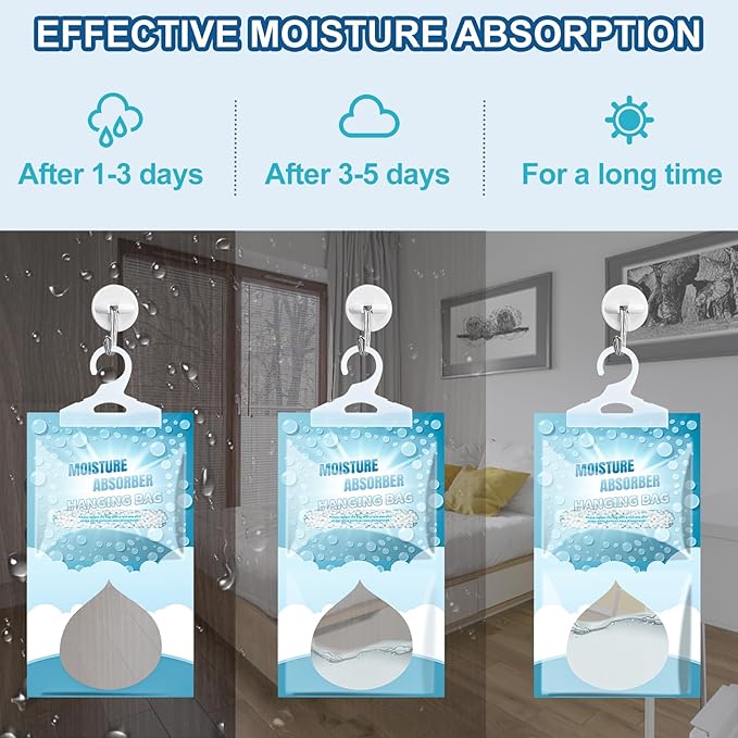 5 Pack Hanging Moisture Absorbers - Image 4