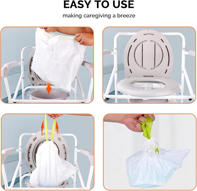 Commode Liners with Absorbent Pads - Image 3