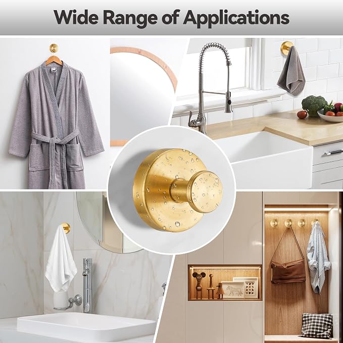4 PCS Suction Cup Hooks for Shower, Stainless Steel No Drill Suction Towel Hooks - Image 3