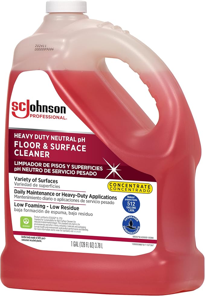 SC Johnson Professional Heavy Duty Neutral Floor & Surface Cleaner 1 Gallon - Image 11