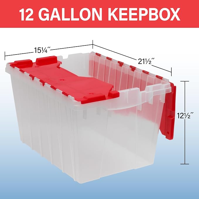 Akro-Mils KeepBox 12 Gallon Storage Container, Nesting and Stackable Plastic - Image 3