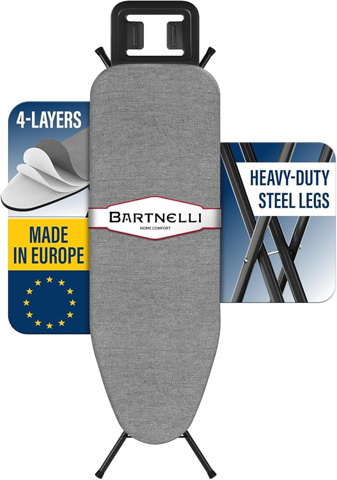 Bartnelli by Rorets Ironing Board Made in Europe | Iron Board by Bartnelli