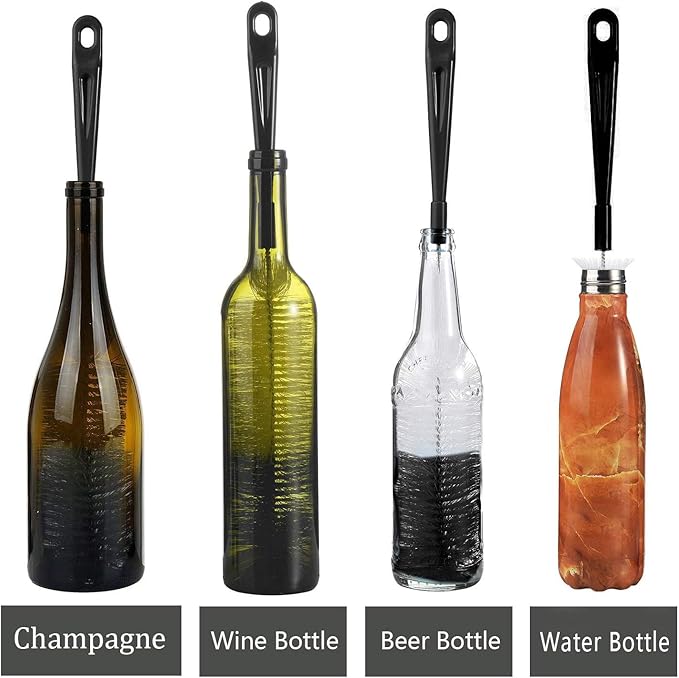 ALINK 3-Pack Long Black Bottle Cleaning Brush - Image 5