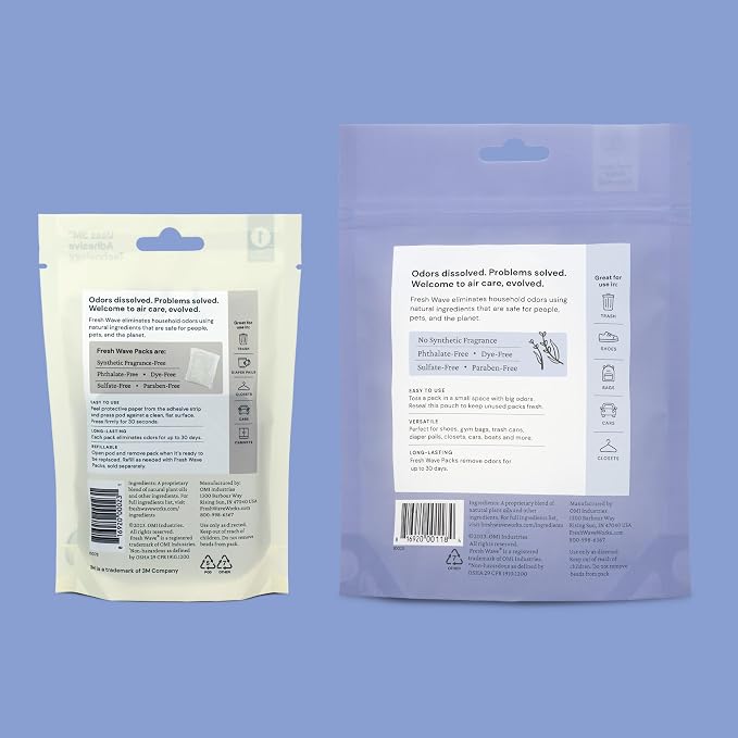 Fresh Wave Lavender Odor Eliminating & Deodorizing Packs | Bag of 6 & Fresh Pod - Image 8