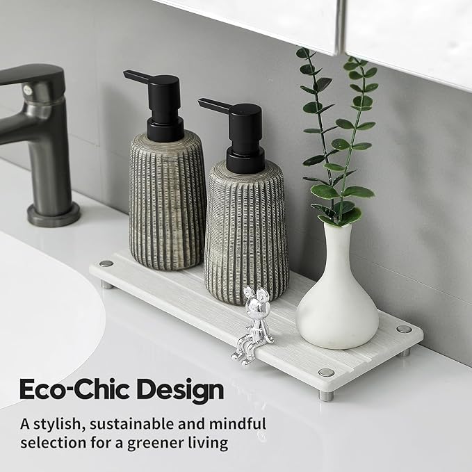 Instant Dry Sink Caddy Kitchen Sink Organizer, Quick Drying Stone Tray - Image 6