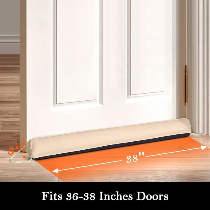 Sunolga 38" Door Draft Stopper Blocks Hot and Cold Air - Image 2