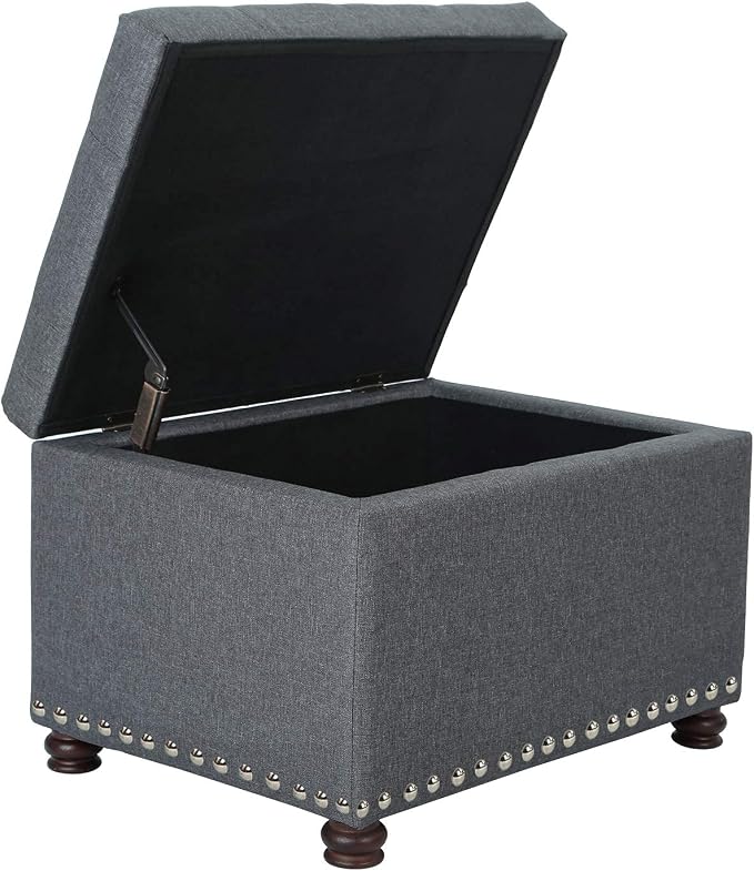 Joveco Storage Ottoman Bench Rectangular Fabric Organization Foot Rest - Image 4