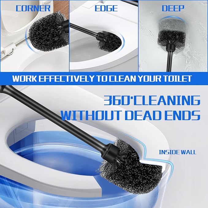 Toilet Brush and Holder 2 Pack - Image 2