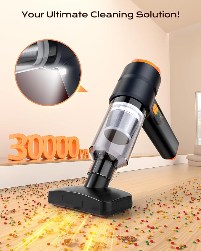 Car Vacuum Portable Cordless, Handheld Vacuum Cordless - Image 2