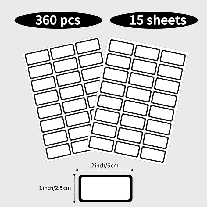 STARLIBOO Removable Labels, Blank Freezer Labels - Image 4