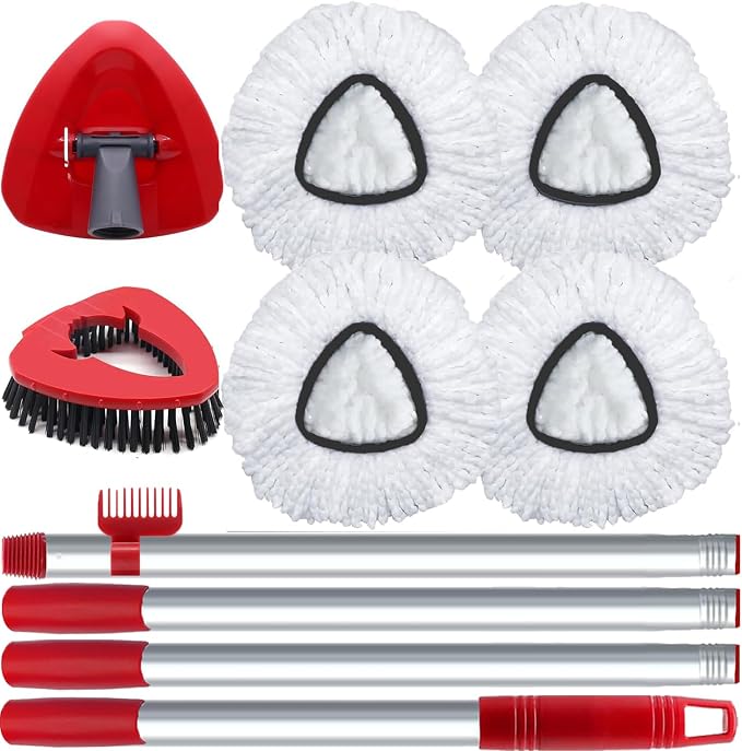 Spin Mop Head and Brush Replacement Compatible by Fatmass