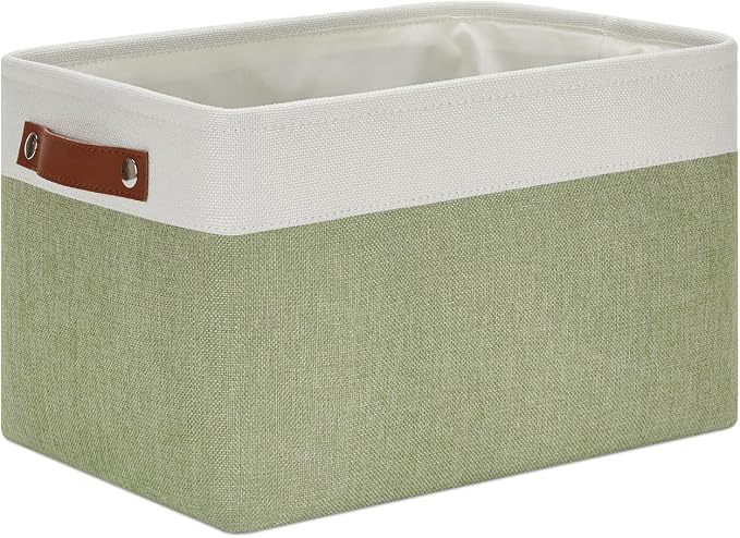 DULLEMELO Fabric Storage Bin for Laundry, Foldable Storage Basket for Shelves by DULLEMELO