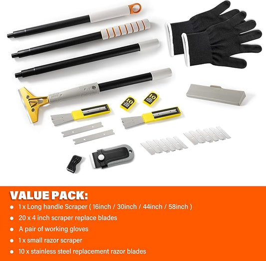 Gomake 4" Wide Razor Blade Scraper Tool - Image 2