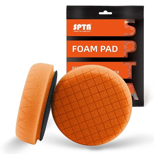 SPTA Orange Light Cut Pad, Buffing Polishing Pads, Polishing and Waxing -FPTSS3O by SPTA