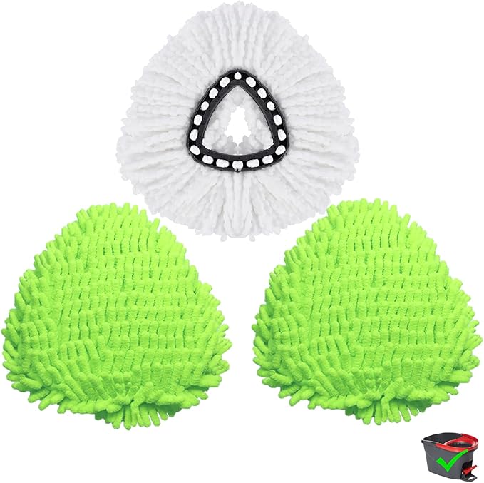 3 Pack Mop Replacment Heads for O-Ceda Mop Replace Head Spin Mop Heads by Unknown