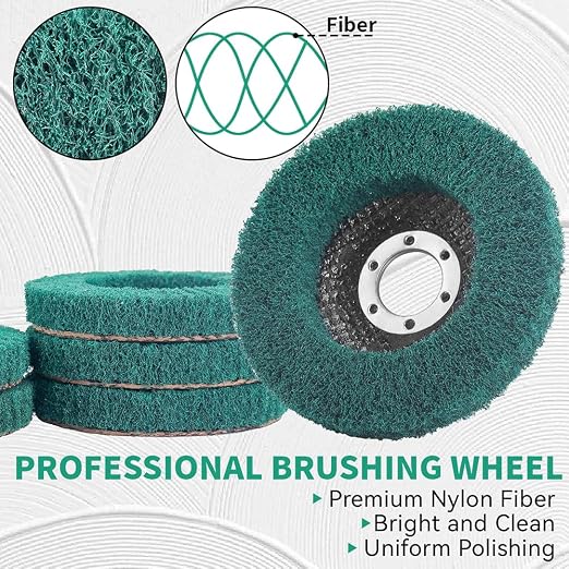 10Pcs 180 Grit Scour Flap Disc 4 1/2 Inch Angle Grinder Attachment Coarse - Image 5