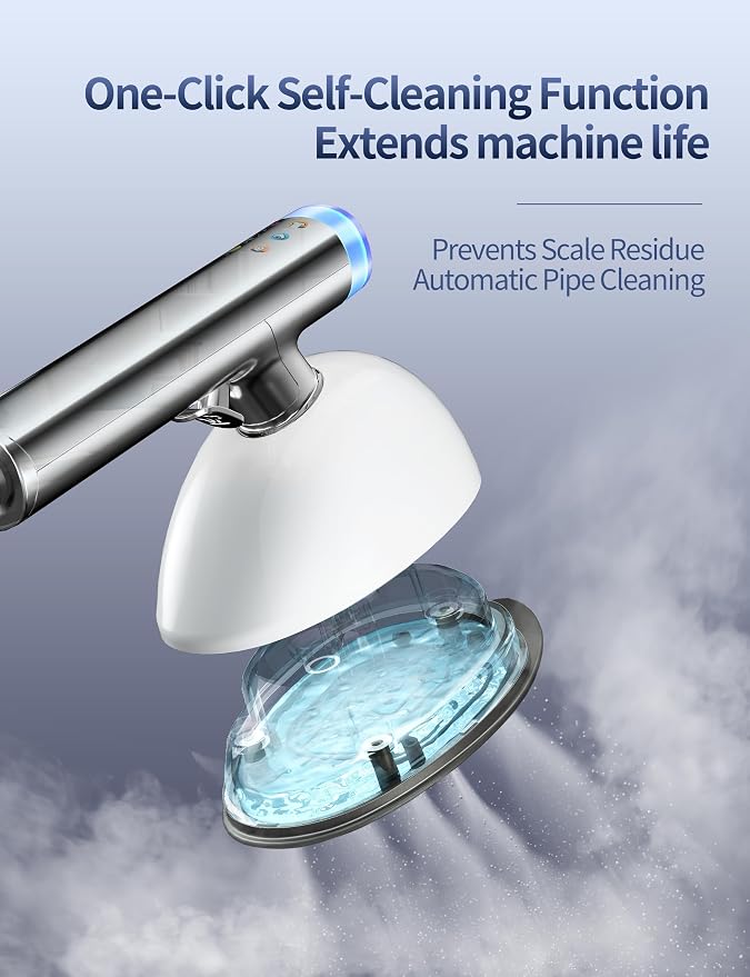 Sundu 1500W Steamer for Clothes, 2-in-1 Vertical & Flat Iron Clothes Steamer - Image 5