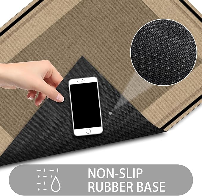 Ultra Thin Door Mat Indoor Entrance, 1/10 in Thin Door Mats - Image 4