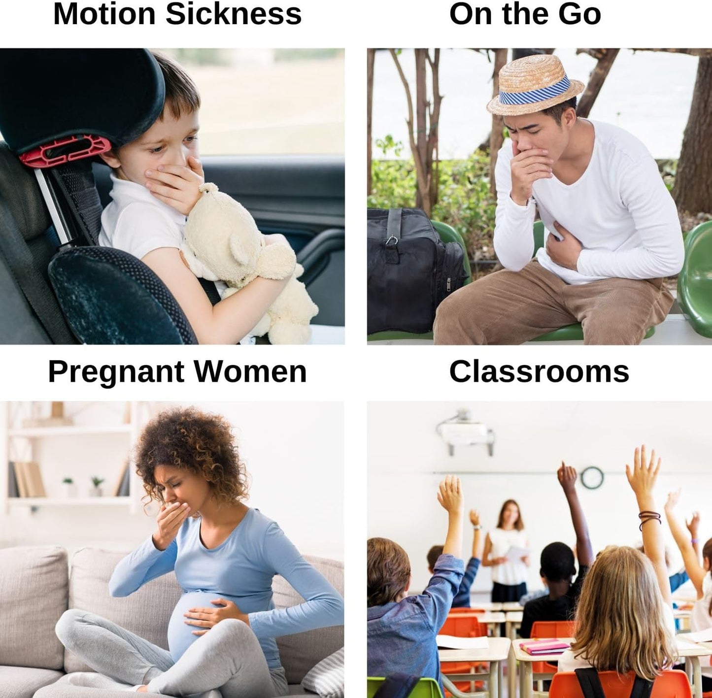 HCS Vomit Bags Disposable, Adults, Kids, Emesis Bags, Throw Up, Barf, Puke | Eco-Friendly, Car, Air Travel, Home, First Trimester Pregnancy Nausea, Morning Sickness, Hospital Patient, Medical, 24, Green