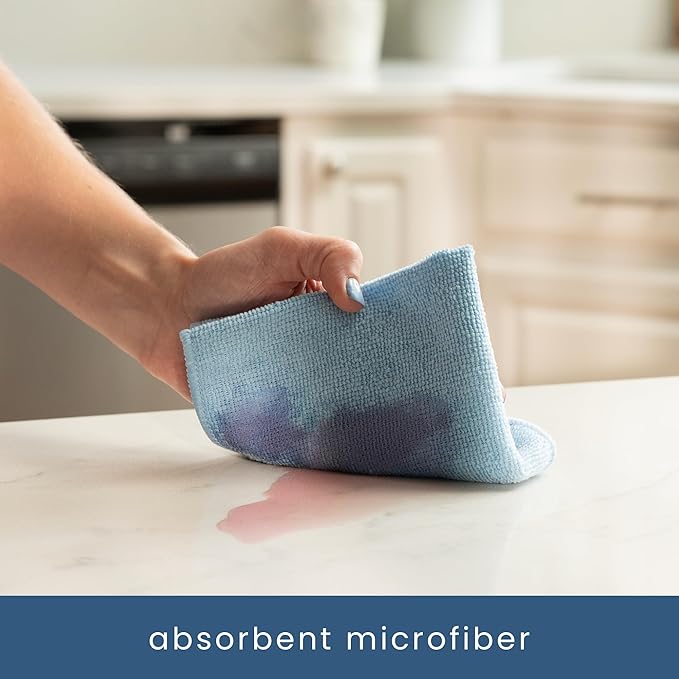 S&T INC. 50 Pack Microfiber Cleaning Cloth, Bulk Towels - Image 2