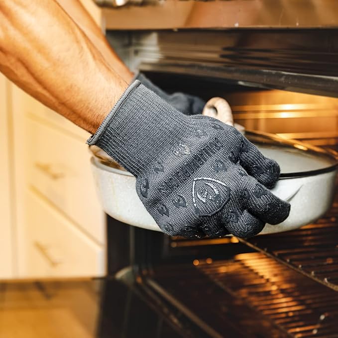 Grill Armor Oven Gloves 932°F Extreme Heat & Cut Resistant Oven Mitts - Image 2