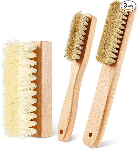 3 Pcs Wood Laundry Stain Brush Stain Remover Brushes by ZJoey