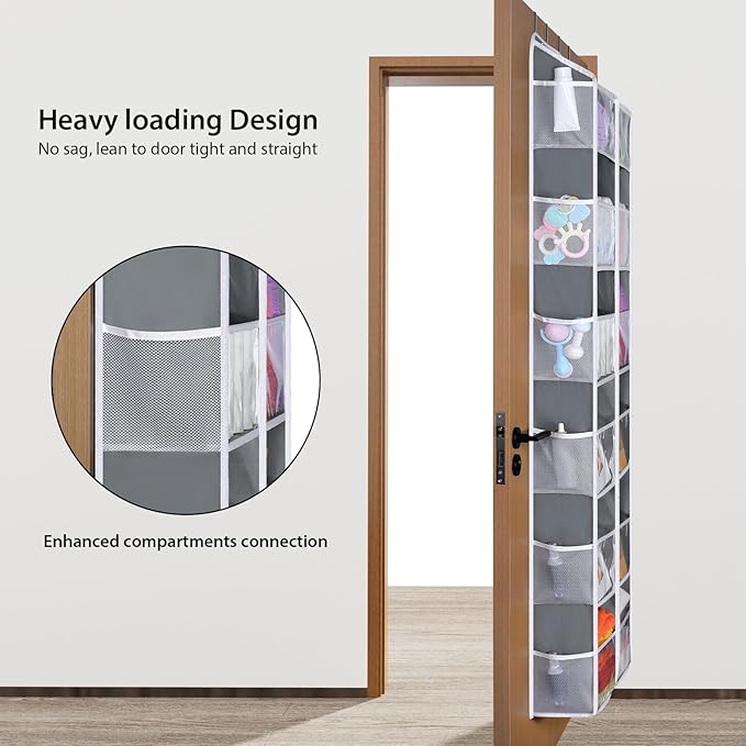 Univivi Over the Door Organizer 6 Tiers, Extra Large Door Hanging Organizer - Image 4