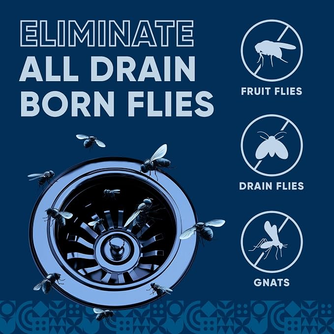 Fruit Fly Drain Treatment | Drain Fly Eliminator | Eliminates Gnats, Sewer - Image 2