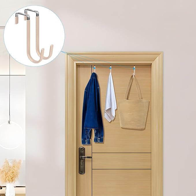 FYY Over The Door Hooks, 4 Pack Door Hangers Hooks - Image 6