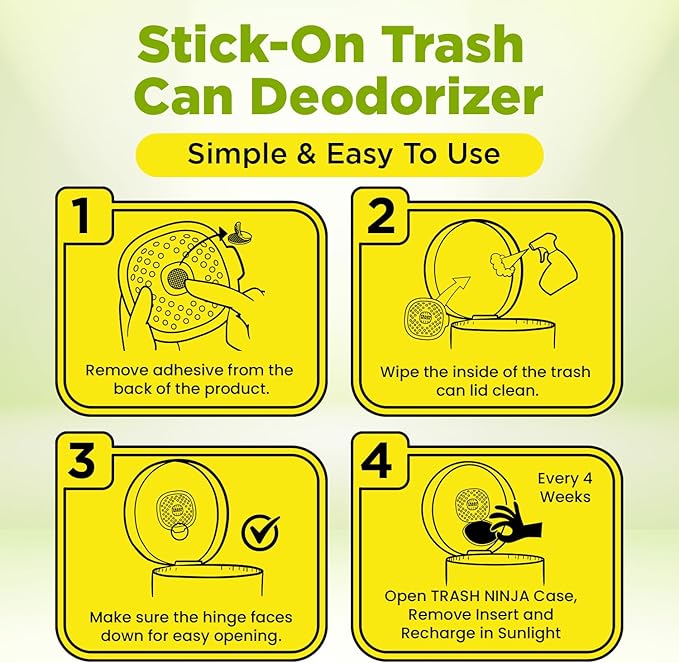 Trash Ninja Trash Odor Eliminator – Long-Lasting Citrus Scent Deodorizer - Image 6