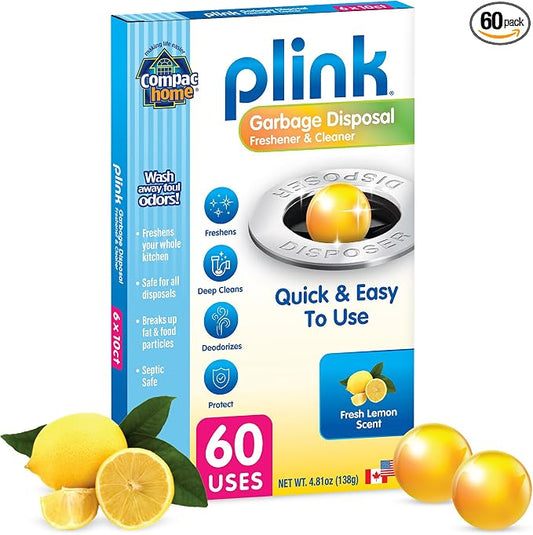 Compac Home Plink Garbage Disposal Cleaner and Deodorizer 60ct VALUE PACK by CompacHome