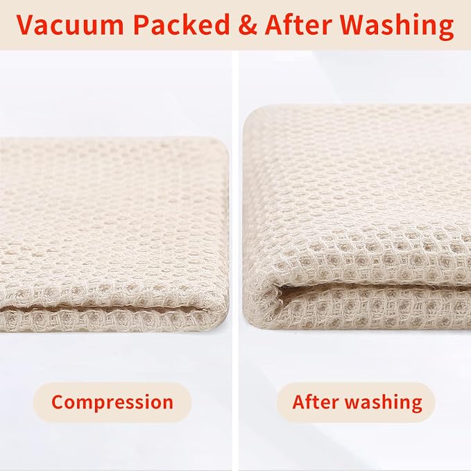 Homaxy 100% Cotton Waffle Weave Kitchen Dish Towels, Ultra Soft Absorbent Quick - Image 7