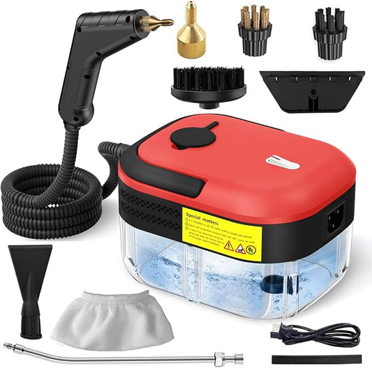 7-in-1 Handheld Steam Cleaner, 2200W High Pressure Steam Cleaner, 1.2L Portable by Hombasing